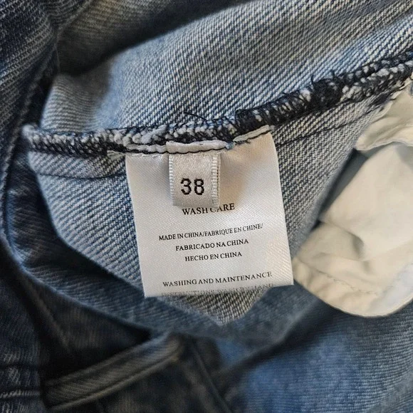 Ledair Los‎ Angeles Denim Overalls Women Blue Wide Leg Jumpsuit Size 38/S/4 - Picture 7 of 7